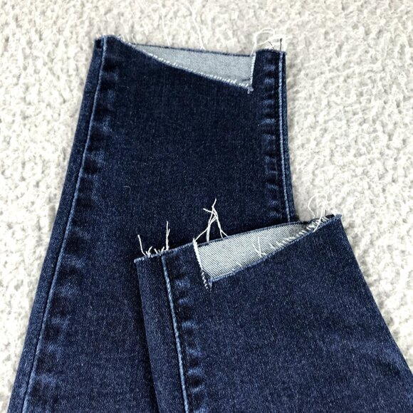 OLD NAVY Womens Size 4 Rockstar Raw/Cut Hem Dark Wash Ankle Jegging Jeans NEW - Picture 6 of 16